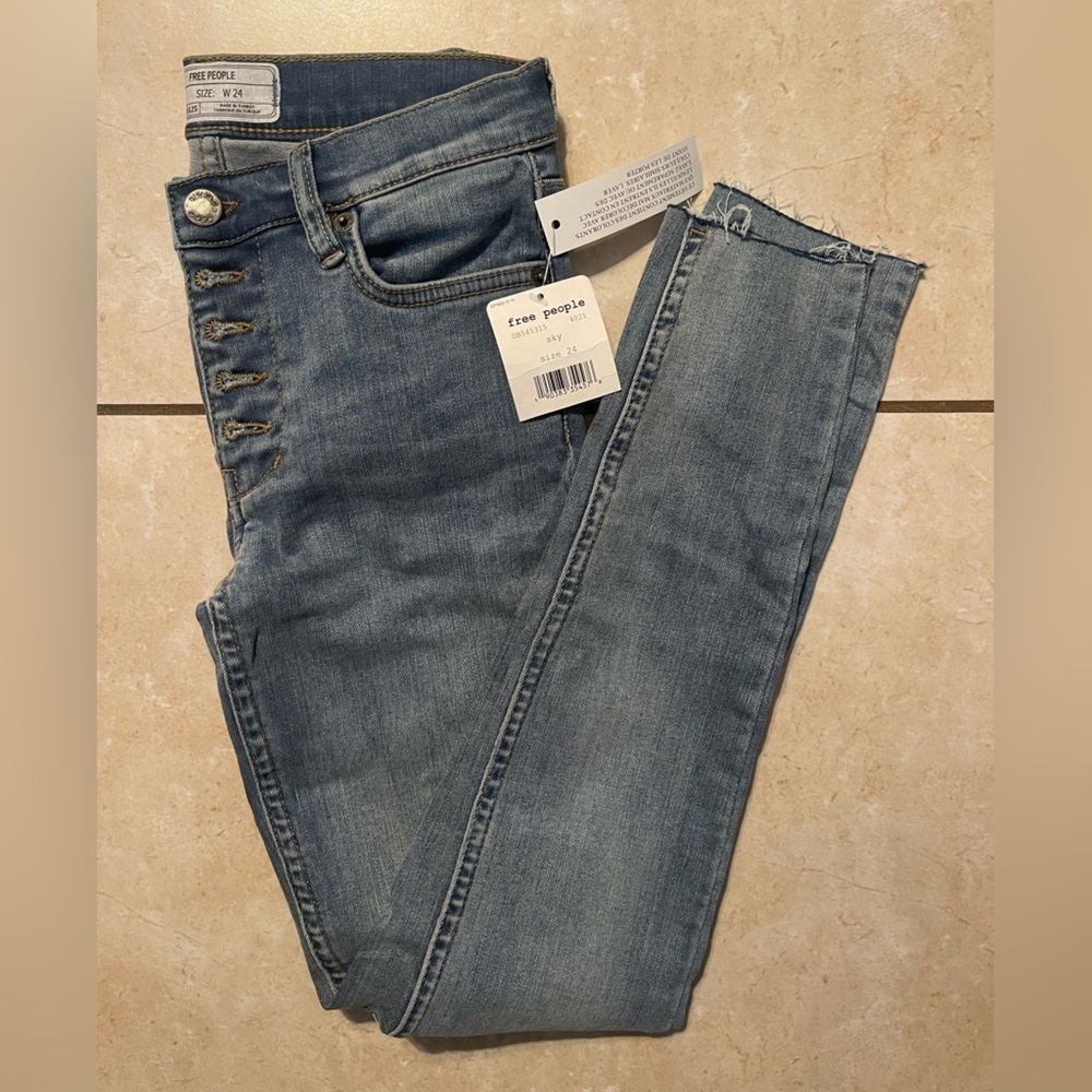 Free People Light Blue Skinny Jeans